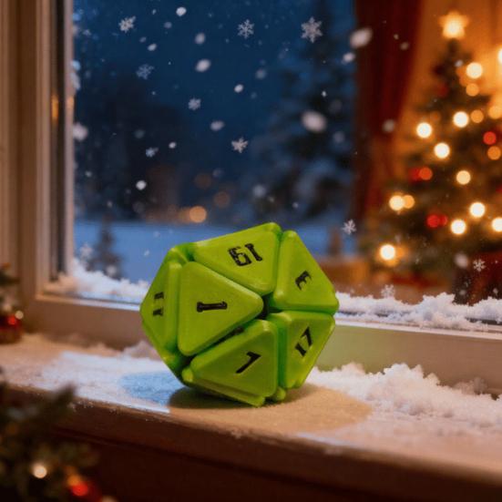 3D Printed D20 Dice Toy Stress Anxiety Relief Dice Fidget Toy Portable Travel Multi-side