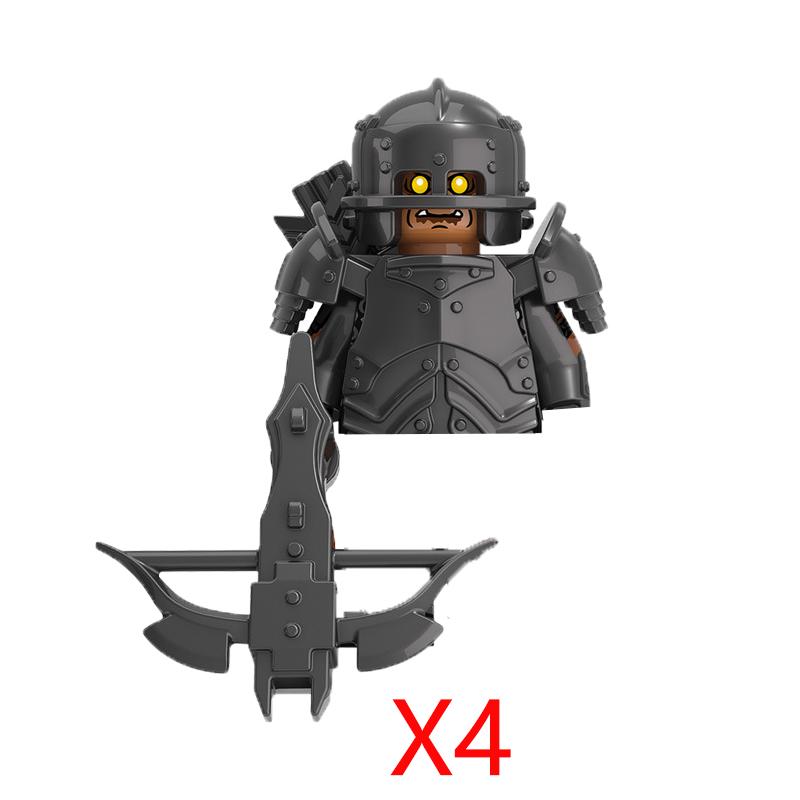 Military Building Blocks Solider Figures Movie Science Fiction Series Weapons Shield Knight Toys Gifts Medieval Mini Bricks MOC