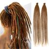24 Inch DreadLock Extensions Handmade Thin And Soft Reggae Hip-Hop Style Synthetic DreadLock Extensions Crochet Hair for Women