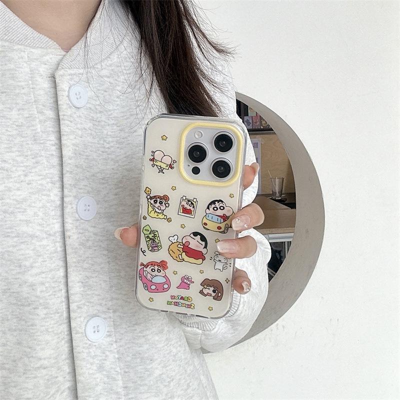 Crayon Shin-chan Friends Phone Case for iPhone 17/16 Pro Max/15/14