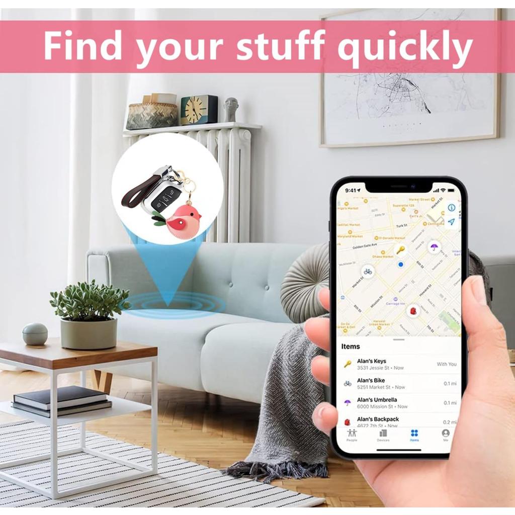 Synthetikleder Schlüsselanhänger Halter Hülle Kompatibel mit AirTag, Kratzfest Finder GPS Tracker Hülle für Geldbörse Schlüssel, Tasche, Haustiere