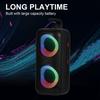 A85 RGB light portable speaker outdoor portable card speaker double horn square dance radio
