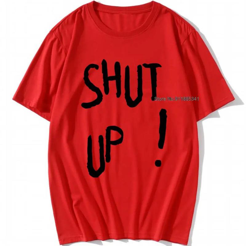 Fashion Women s T-Shirt Kpop Kim Tae Hyung T Shirt SHUT UP Letter Printe S