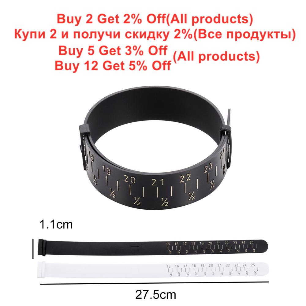 1 Pcs Professional Measuring Gauge Finger Ring Stick Sizer Mandrel Stick Finger Gauge Ring for DIY Jewelry Measuring Tool