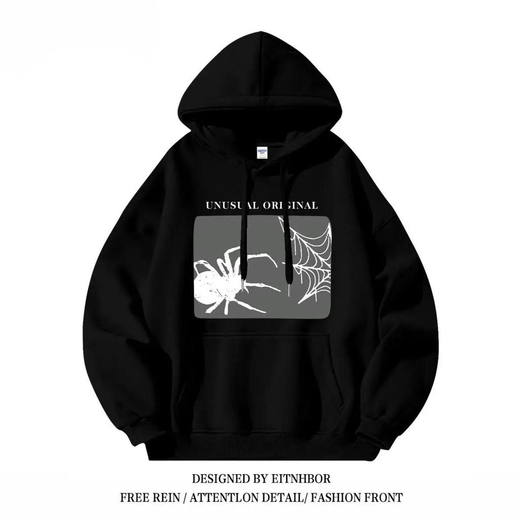 High Desigh Autumn and Winter High Street Unisex and Women Retro Hip Hop Hoode Personalized Loose Fashion Hifh Quality Harajuku Top Unisex