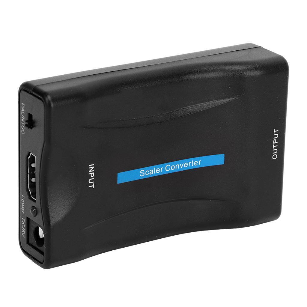 HD Multimedia Interface To Scart Converter ABS Video Adapter Box for TV DVD Player