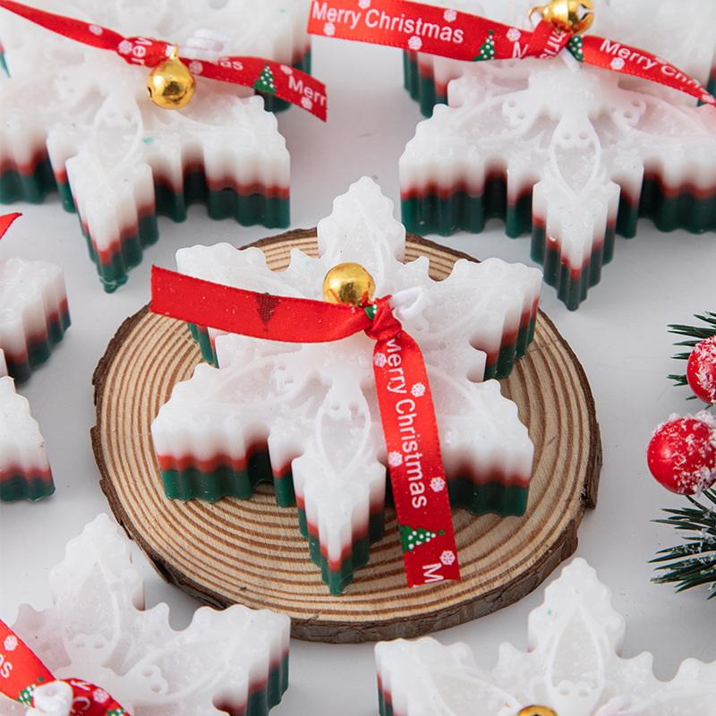 Christmas Souvenirs Snowflakes Aromatherapy Candles Winter Creative Home Decorations Holiday Gifts