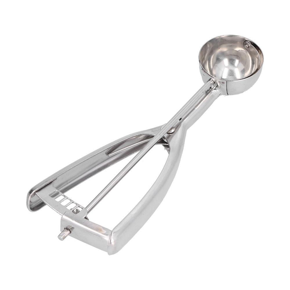 Stainless Steel Ice Cream Scoop Trigger Release Manual Digging Spoon Portion Scoop  For Home