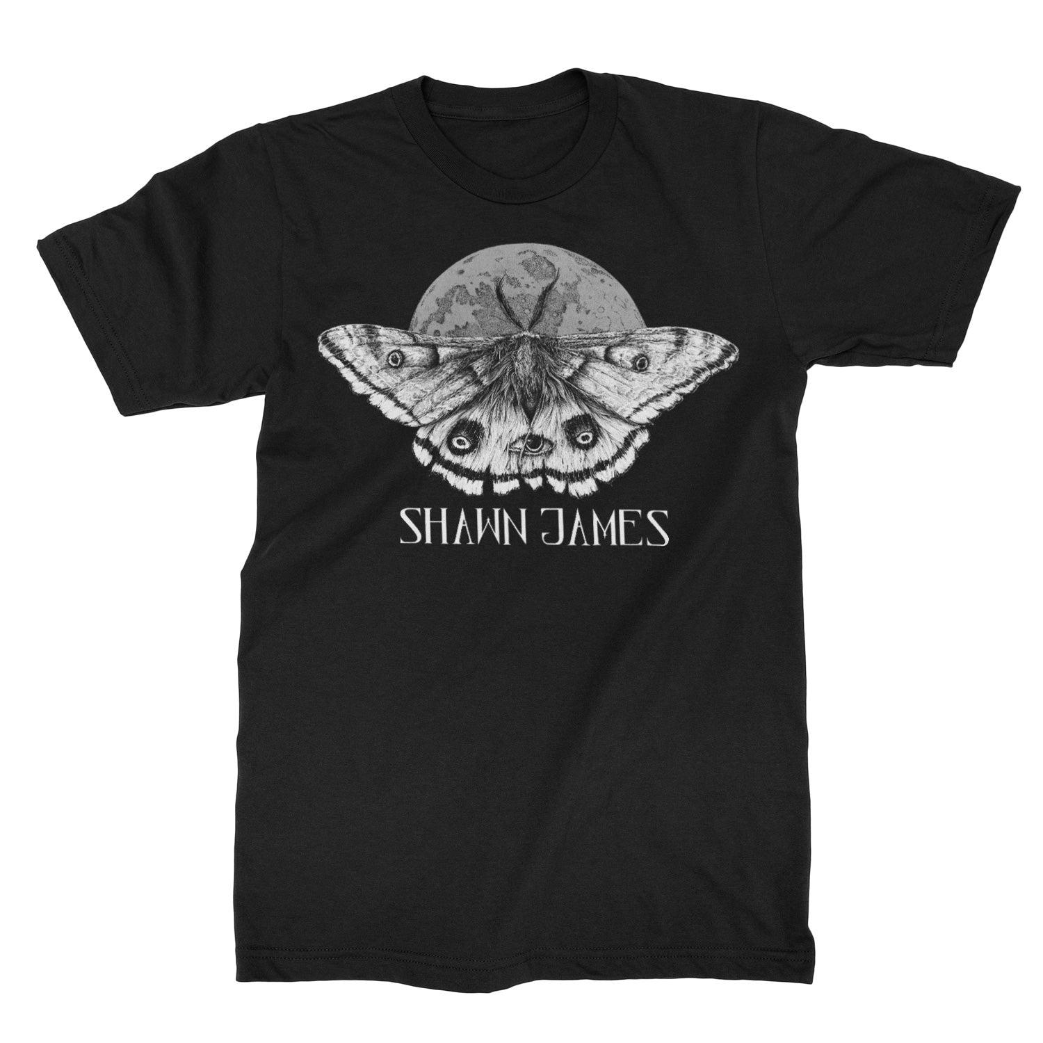 Shawn James Moon Moth Band T-Shirt 100% Cotton Graphic Tee Men Women Summer Streetwear Top S разноцветный