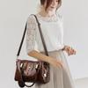 Vintage portable tote bag shoulder messenger women's bag