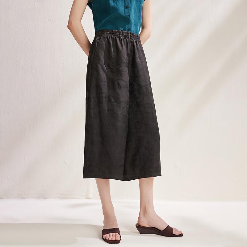 Women s High-Waist Drape Mulberry Silk Wide-Leg Pants XL