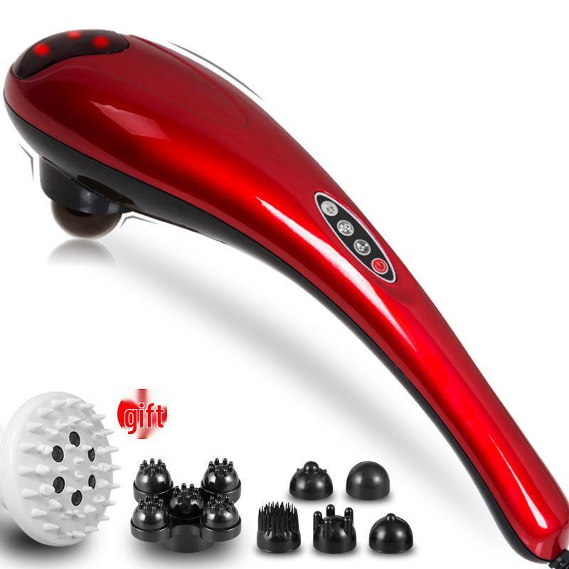 Delfin Hand-Elektromassagegerät: Ganzkörper-Klopfmassage-Vibration für Rücken, Schulter, Taille