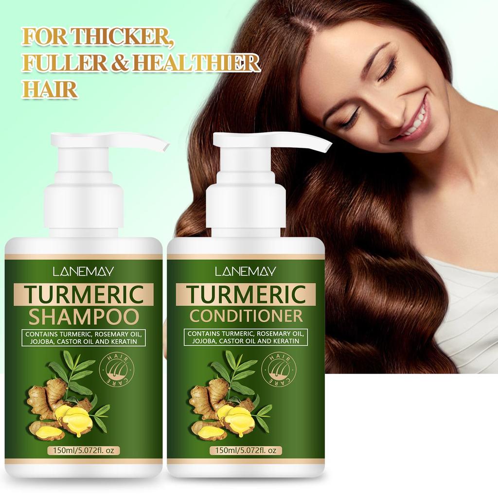 Ginger Extract Thickening Shampoo and Conditioner for Hair - Cleansing and Nourishing the Hair and Scalp, Strengthen Hair Roots