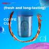 Pure Titanium Insulated Mug for Women, High-End Coffee Cup, Titanium Water Bottle, Valentine's Day Gift for Girlfriend, 520 Gift, 220ML