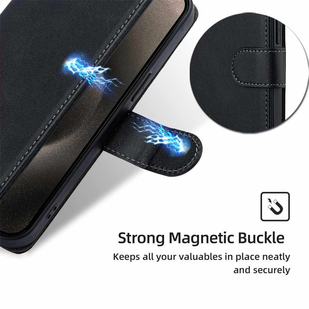 Portafoglio Multicolore a Libro in Pelle con Patta Copertura per Samsung Galaxy M14 M13 M12 M11 Chiusura Magnetica Custodia con Supporto Blocco RFID