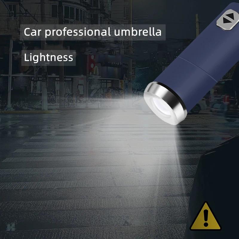 Umbrelă LED pentru Mașină cu Pliere Automată, Rezistentă la Vânt, Protecție Solară pentru BMW M Power M3 X1 X3 X5 E36 E39 E46 E60 E90 F10 F20 F30 G20 G30