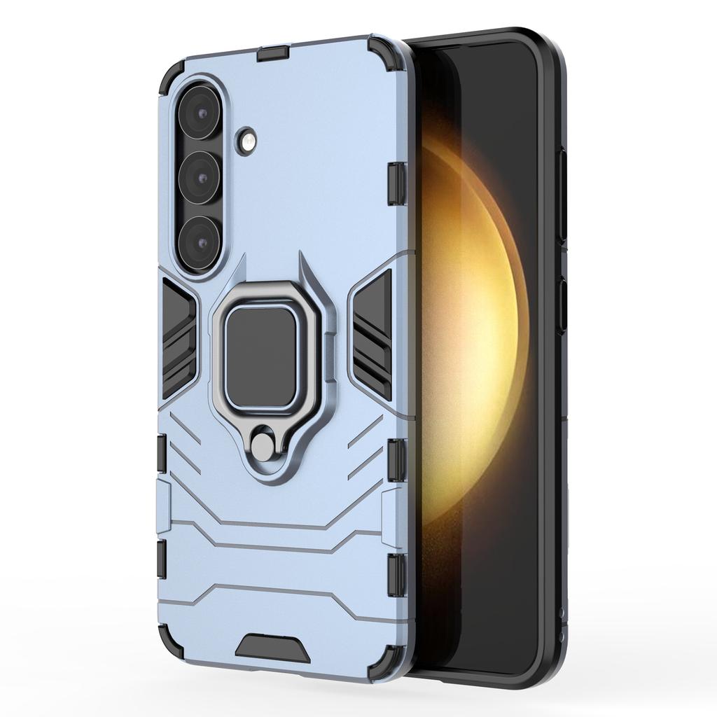 For Samsung Galaxy S25+ Case PC+TPU Protective Phone Cover with Ring Kickstand