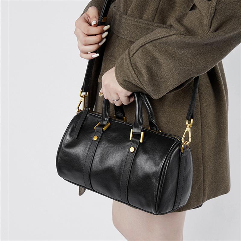 Echtes Leder Kleine Schulter Umhängetaschen Für Frauen Trend Designer Top Griff Kissen Damen Handtaschen