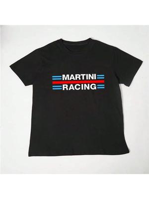 Martini Racing Hochwertiges Unisex T-Shirt Marke Kurzarm T-Shirt Kleidung Designer Tee unisex Baumwoll T-Shirt Sommer Oberteile