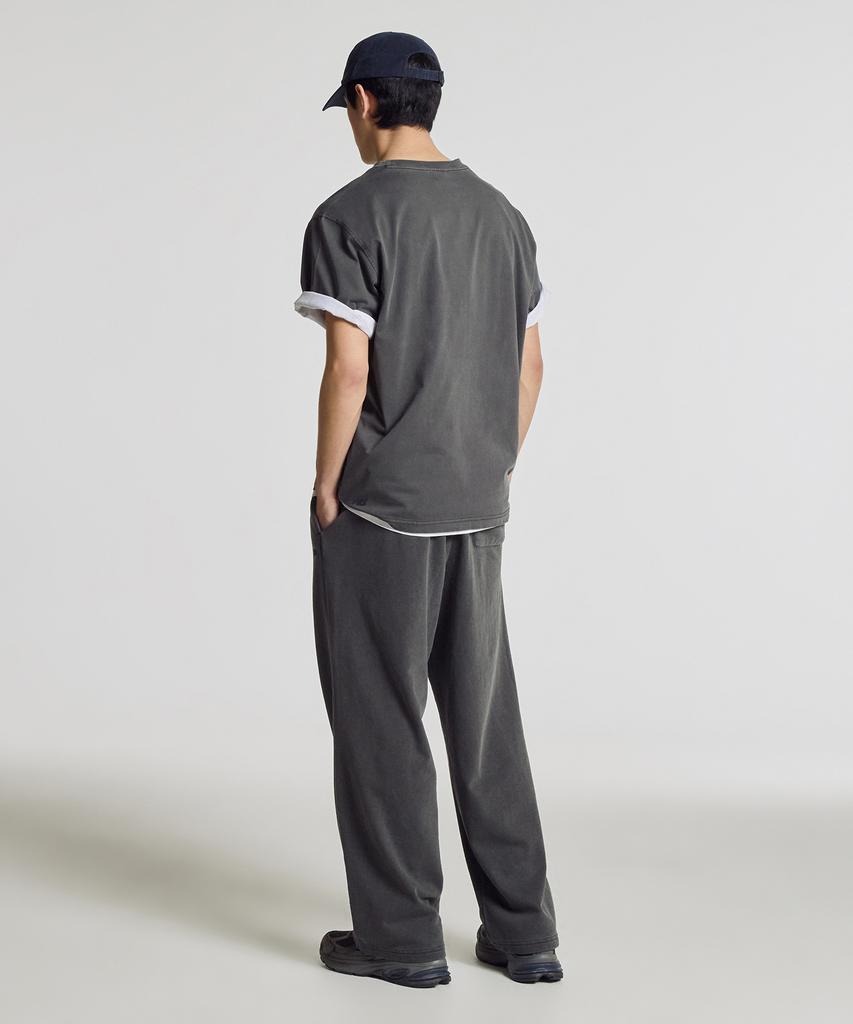 Nyuballanseu Nbneg31203 / Uni Essential Small Logo Short Sleeve T-Shirt (Charcoal)