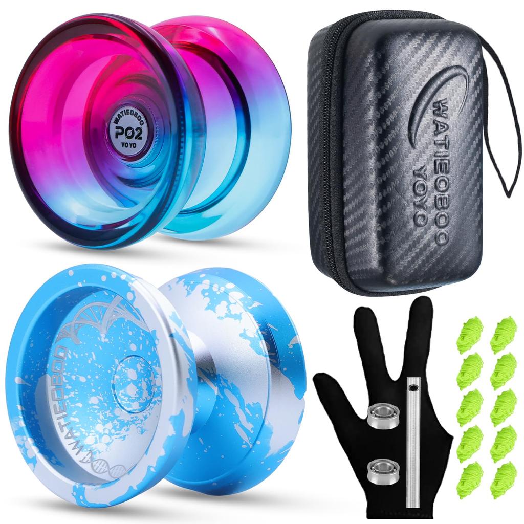 WATIEOBOOyoyo Set P02 and C130 Top Finger Spinning Camouflage Set Suitable for and as well as Competition Meets Top Finger Spinning Performance