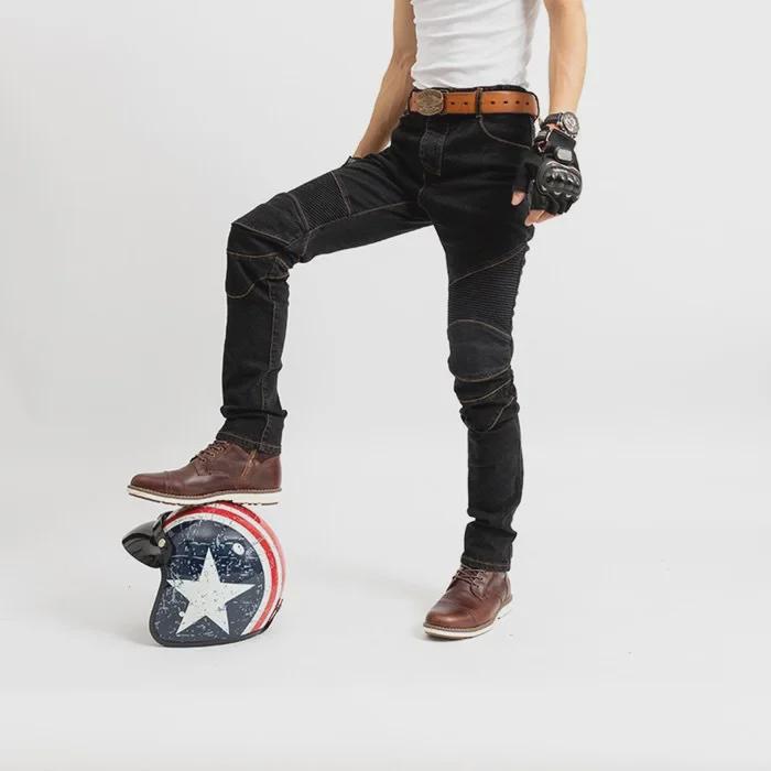 Jeansy motocyklowe: Unisex, Odporny na upadki, Slim Fit, Na każdą porę roku