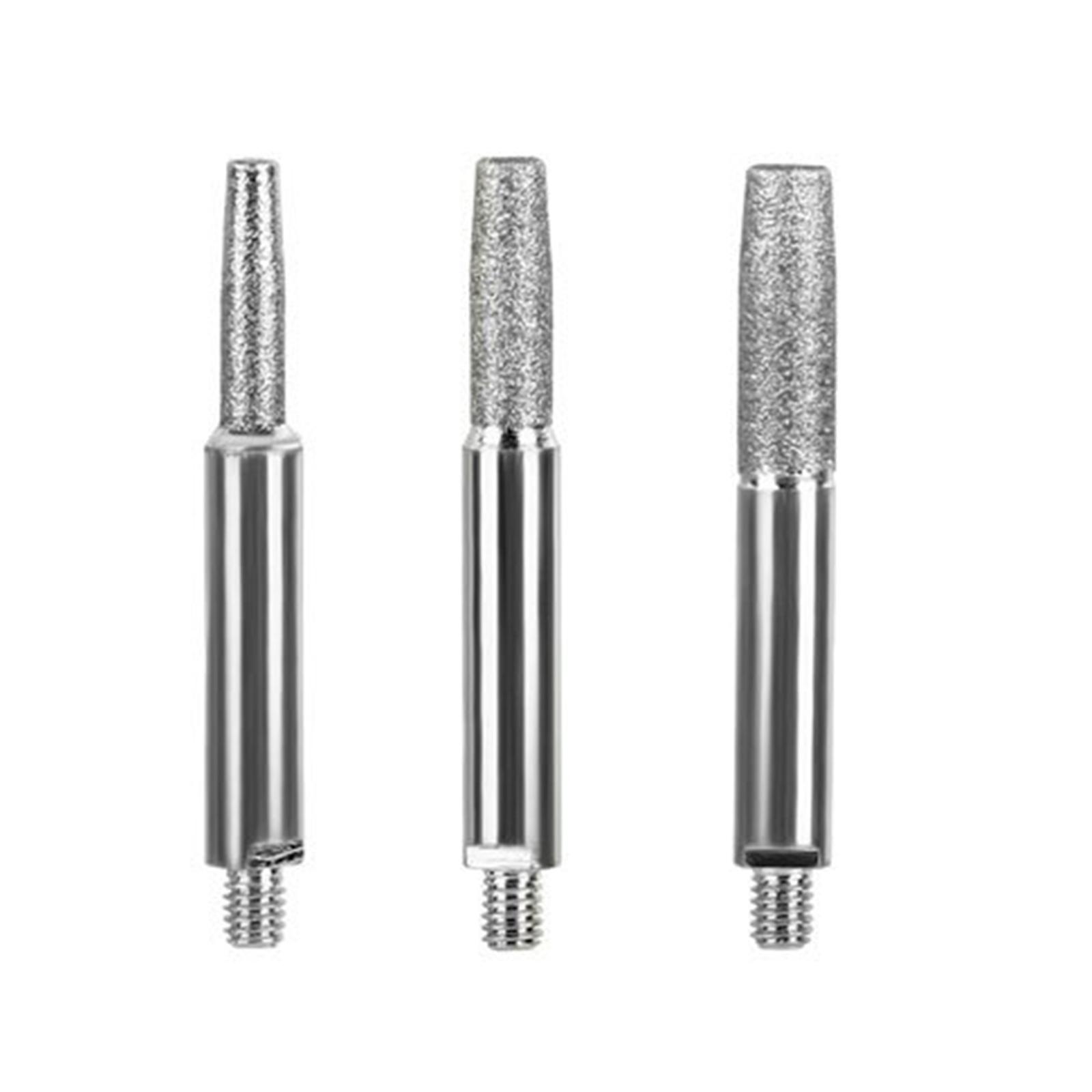 

3 шт. алмазные точильные камни для бензопил, биты высокой твердости, шлифовальный инструмент для заточки бензопил для электрической цепной пилы