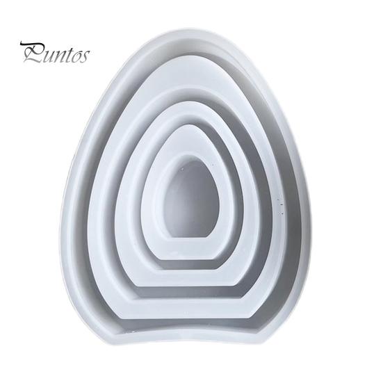 

Силиконовая форма для пасхального яйца, самодельная форма для изготовления полых украшений для яиц, ручная работа, литье яиц из эпоксидной смолы, силиконовая форма белый