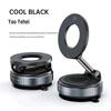 Magnetic Rotating Foldable Double-Sided Vacuum Suction Car Phone Stand