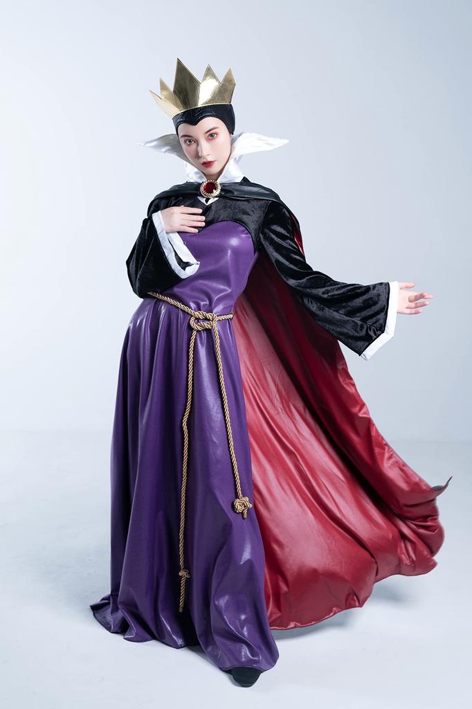 Disney Snow White Queen Wicked Queen Halloween Size 67475N Costume, Small, Women's, Purple,