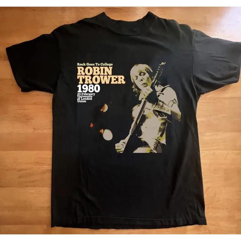 T-shirt Robin Trower Rock Goes To College Taglia Completa