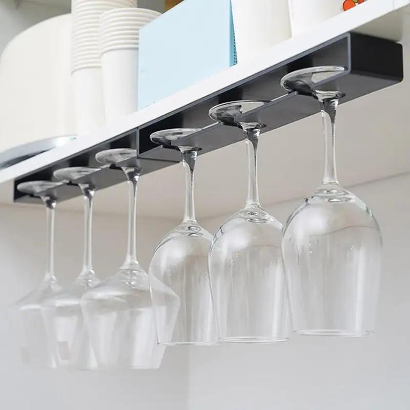 Red Wine Glass Hanging Holder Household Red Wine Glass Plastic Holder Saves Space Home Accessories Goblet Holder