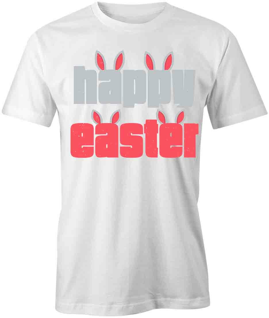 HAPPY EASTER TShirt Tee Short-Sleeved Cotton HOLIDAY CLOTHING S1WSA407 L