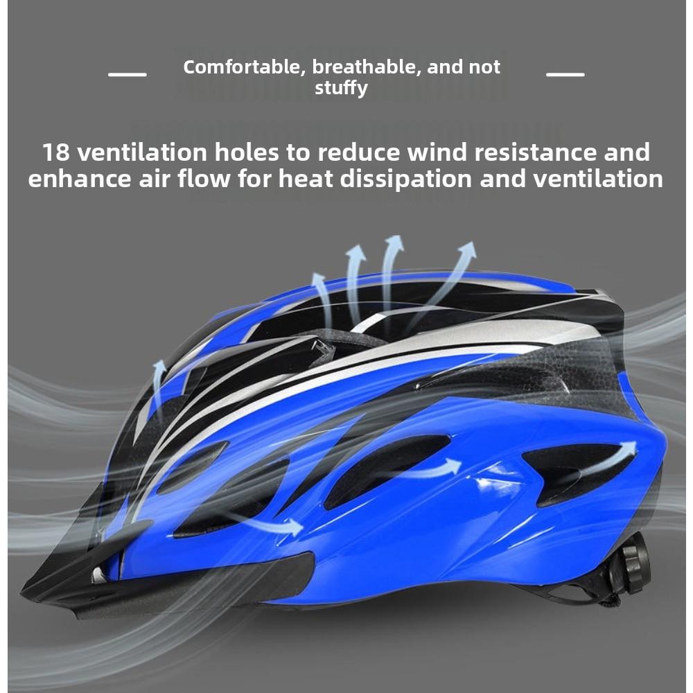 Cycling Helmet Mountain Bike Road Bike Adult Sports Helmet Breathable Anti-Collision Cycling Helmet