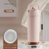 Ceramic Tumbler with 750ml Large with for Soy and Vacuum Keeps Drinks Hot or Stays and Direct Easy to Perfect for and Outdoor Use Straw, Capacity,