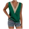 Women's Guipure Lace V Neck Tank Top Sleeveless Casual Camisole Lace Shirt V Neck Pullover Loose Casual Shirt