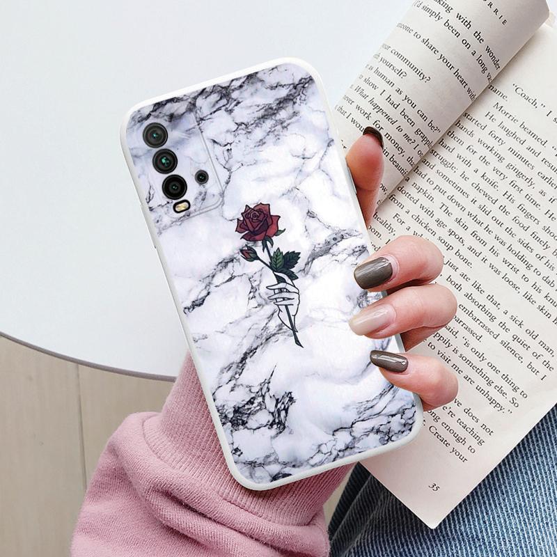 Housse Marbre Mode Pour Redmi 9T Coques Protectrices Souples Silicone Coque Pare-chocs Fundas Pour Xiaomi Redmi 9T Redmi9T 9 T Coque Mignonne