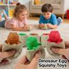 Cute Dinosaur Cup Egg Squeeze Toys Soft Glue Prank Vent Fidget Toy Stress Relief Decompression Gifts For Kids Adults Vent Cup