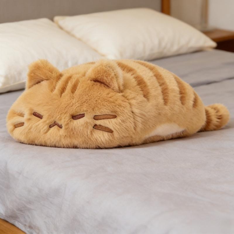New Cute Lying Position Cat Plush Toy Soft Stuffed Doll Sleeping Pillow Mini Lovely Plush Doll High Quality Kids Gift Home Decor