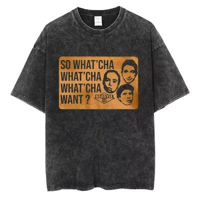 Koszulka Beastie Boys Group Harajuku Letnia Vintage Prana Męska Damska Krótki Rękaw Y2K Top Bawełniana Odzież Uliczna Casualowa Koszulka