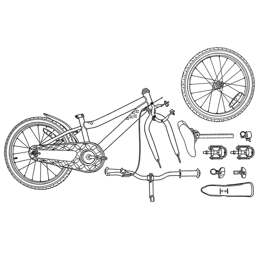 Kids Bike 18 Inch for Ages 5 7 Red