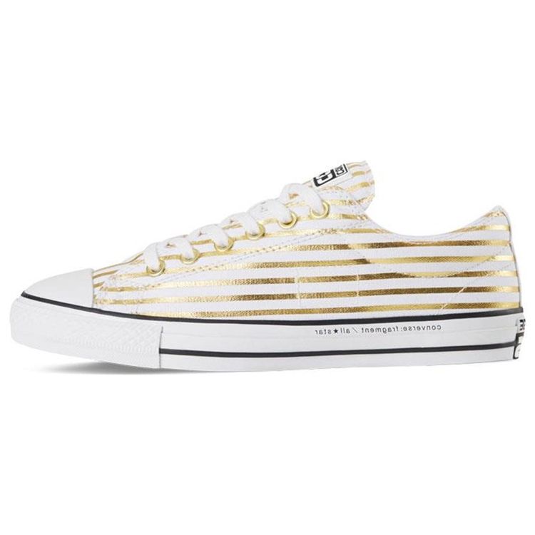 

Кроссовки унисекс Converse Fragment Design x Chuck Taylor All Star Low Gold Stripe White Rich-Gold 148371C