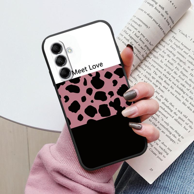 

Case Funda For Samsung Galaxy M14 M34 M54 5G Cover Colorful Flower Heart Cartoon Soft TPU Couqe For Samsung M 14 Leopard Capa M14 5G