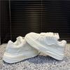 Autumn and winter new platform casual shoes velvet warm dad shoes low-top lace-up bread shoes qs