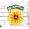Hot Sale Vakker 3D Blomsterdekorasjon 2025 Ny Metall Tusenfryd Vegghengsdekorasjon Egnet Husholdningsport Anheng Dekorativ