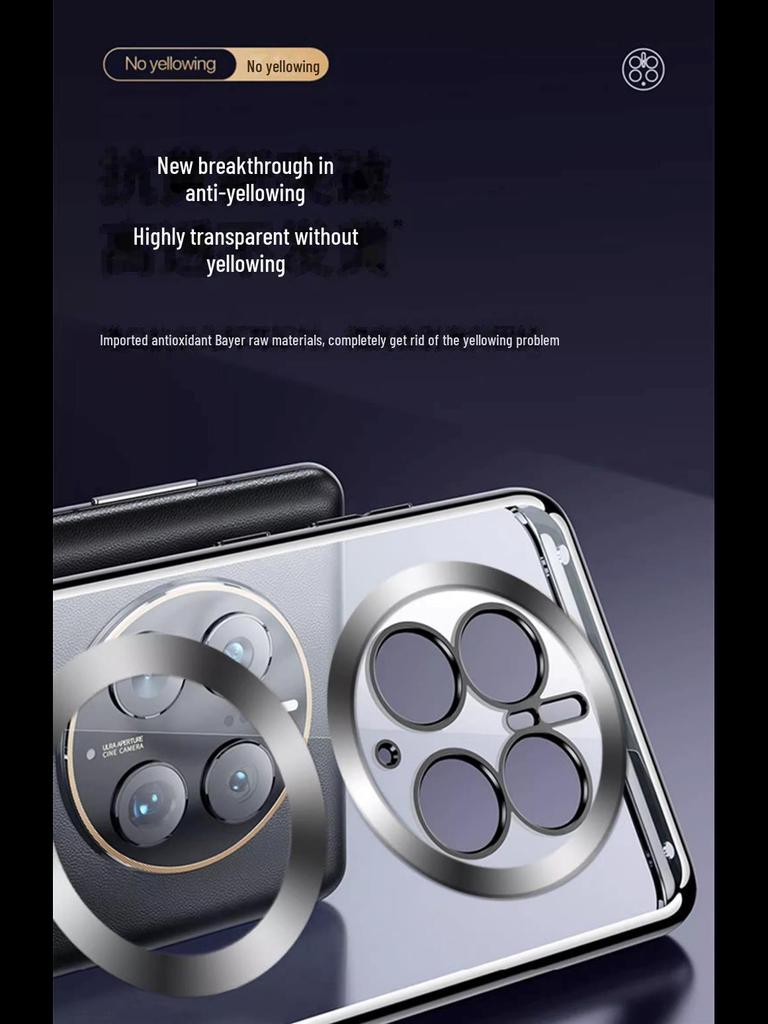 "Huawei Mate60 Pro/P70 Magnetische Sturzsichere Transparente Objektivabdeckung"