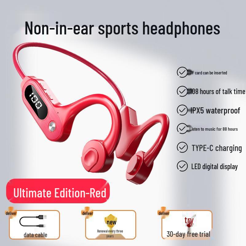 Private Bone Conduction Non-In-Ear Wireless Sports Bluetooth Headset