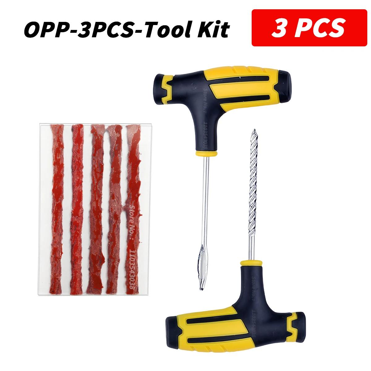 

Car Tire Repair Kit Puncture Plug Tools Tyre Puncture Emergency for Universal Tire Strips Stiring Glue Repair Tool Kit