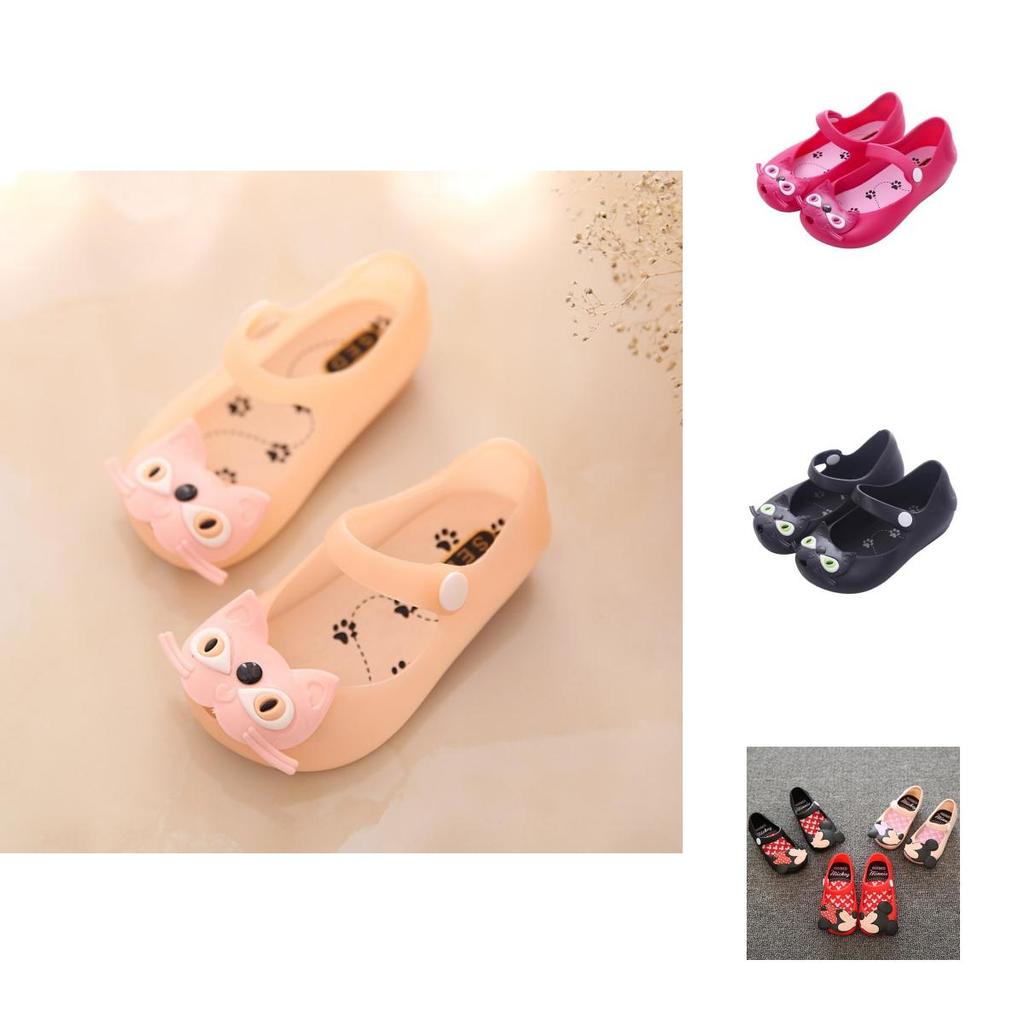 Lovely Kids Girls Cartoon Mickey Minnie Sandals Casual Summer Beach Jelly Shoes Kids' Clothing