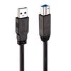 Lindy USB 3.0 A/M - USB B/M, Active Cable 10m Czarny